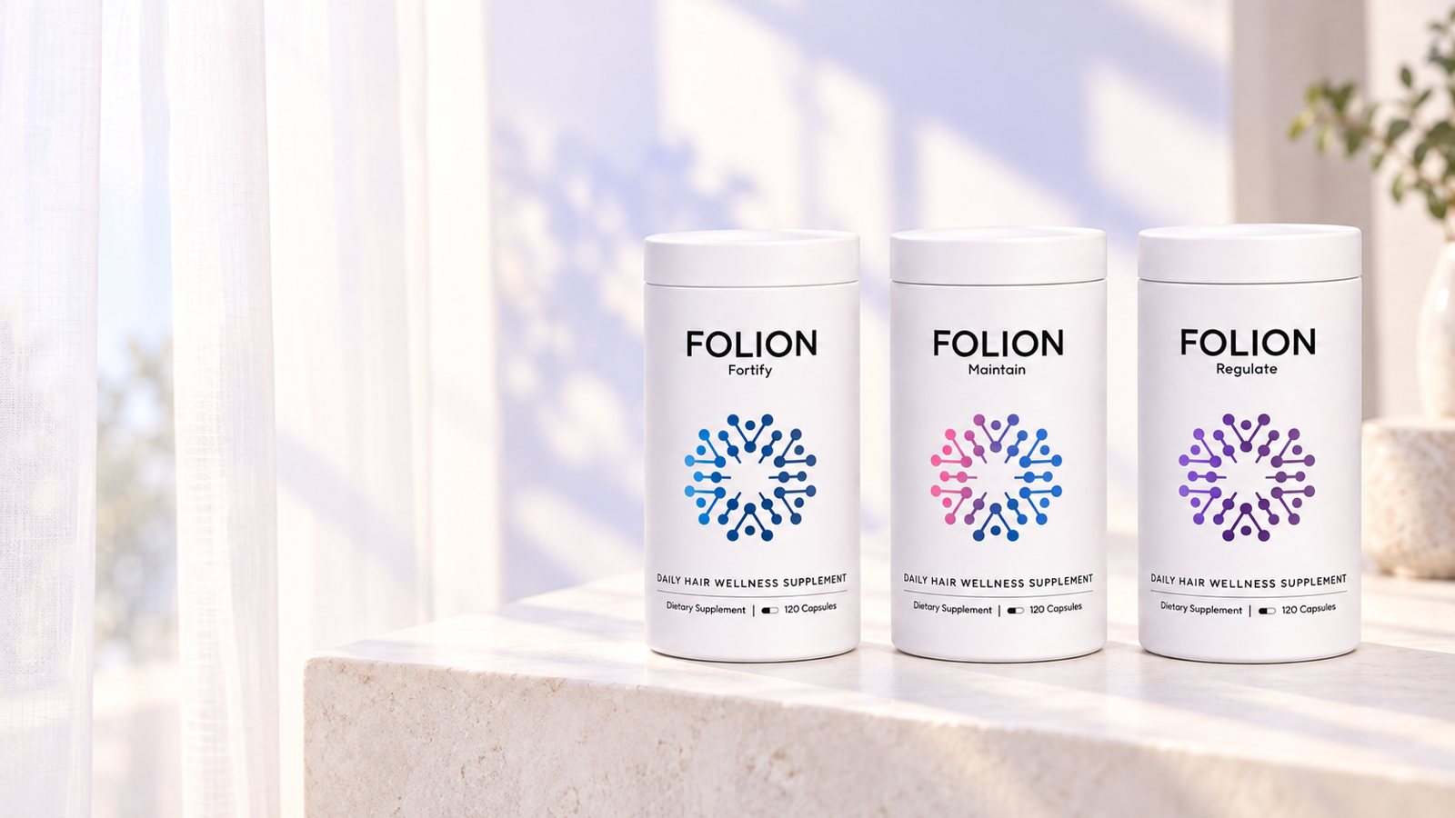 Folion formulas on a stone shelf
